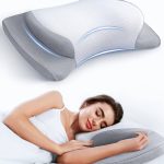 Gadole 8x Support Side Sleeping Pillow for Neck Pain Relief, Adjustable Cervical Pillow Fit Shoulder Perfectly, Ergonomic Contour Memory Foam Pillows