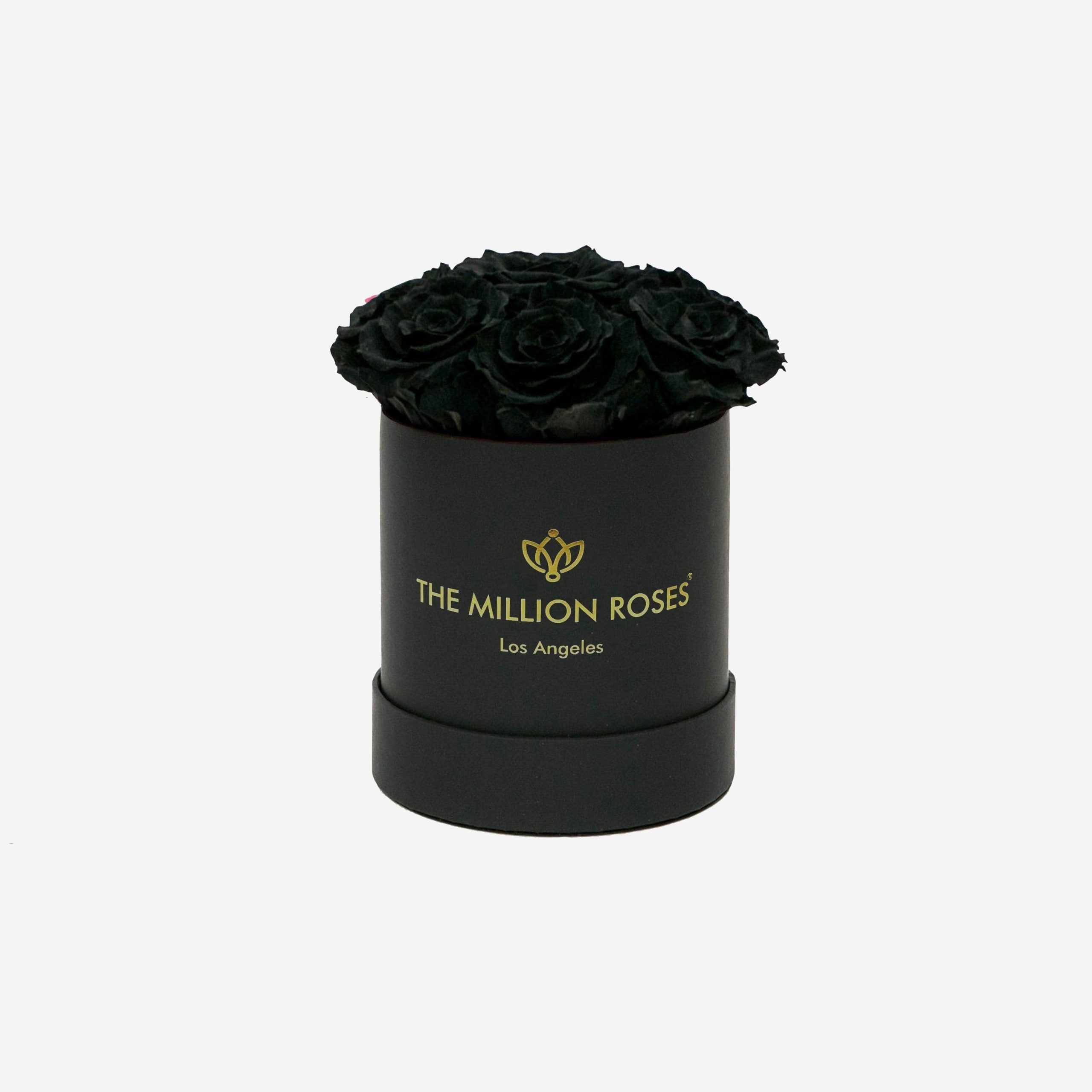 263876c433ec03f5635f50dfa6c1a3899bb5397e9a8e39c0e00a8349a60de1c1.jpg Basic Black Box | Black Roses | 6-7 Roses | The Million Roses | Luxury Preserved Roses | Flower Delivery - Image 1