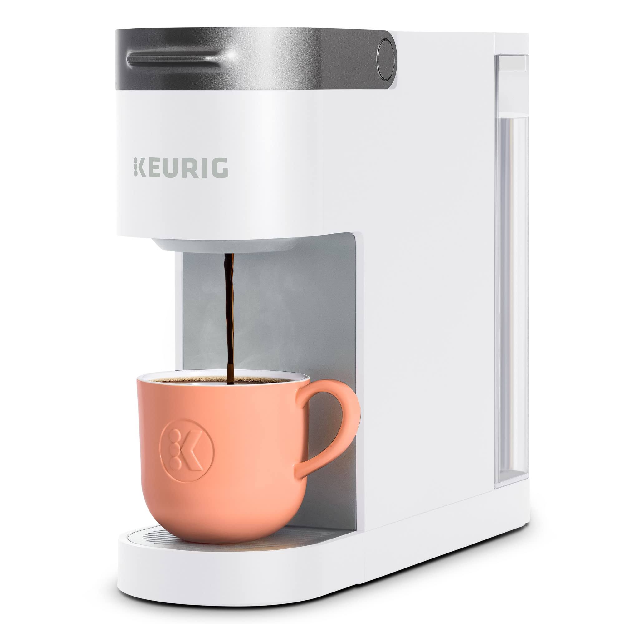 26644fe68dd46bd8b78fb8af99dec7b5de1a06946acf739fb322508f86f89087.jpg Keurig K- Slim Single Serve K-Cup Pod Coffee Maker, MultiStream Technology, White - Image 1