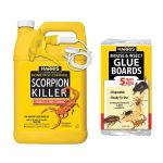 1 gal. Scorpion Killer Spray and Pest Glue Boards (5-Pack)