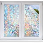 STATINT Window Films STATINT Window Privacy Film,Stained Glass Window Clings,Rainbow Static Cling UV Blocking Non-Adhesive Window Vinyl Stickers for