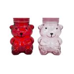 Valentine's Day Big Glass Bear Container , 3.74x6.1x3.74 in.