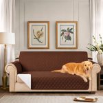 Subrtex Reversible Armchair/Loveseat/Sofa Slipcover - Chocolate