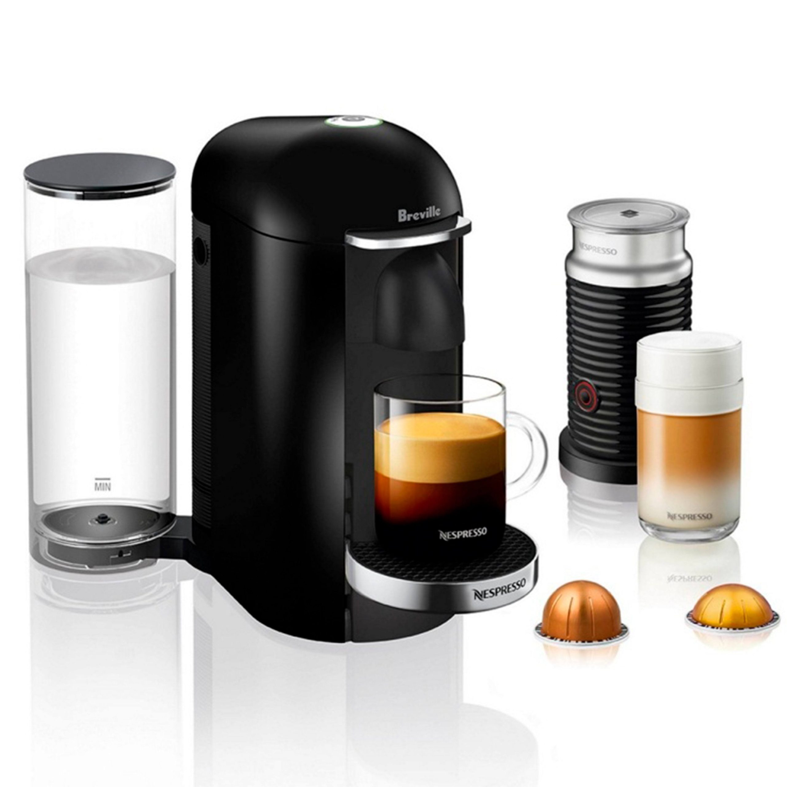 26be7c5491d4a6926fa5866295094b796294da166bdf2ea12e392da5f7add75b.jpg Nespresso VertuoPlus Deluxe Coffee and Espresso Maker by Breville, Black - Image 1