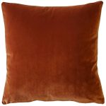 Castello Cinnamon Velvet Throw Pillow 17x17