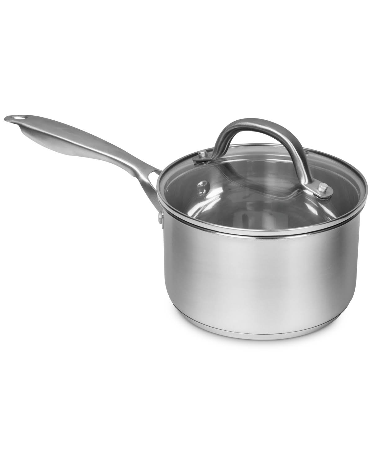 26c319c927ea95027ec51fda2ce13edad23c264e748c4c4dc9daebd46c72e449.jpg Sedona Pro Stainless Steel 1.5-qt. Saucepan with Glass Lid - Silver - Image 1