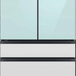 Samsung - Bespoke 29 Cu. ft 4-Door French Door Refrigerator with Beverage Center - Morning Blue Glass