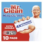Mr. Clean Magic Eraser Extra Durable, Cleaning Pads with Durafoam, 10 Count