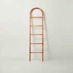 6' Arched Wood Throw Blanket Ladder Brown - Hearth & Hand with Magnolia
