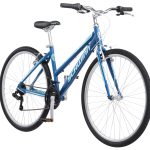 Pathway Multi-Use Bike. 700c wheels. 18 speeds. womens frame. blue. 28 inch wheel size. hybrid