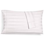 Charter Club Damask Stripe Standard Pillowcase Set, 550 Thread Count 100% Supima Cotton, Created for Macy's - White