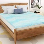 3 inch King Size Memory Foam Mattress Topper for Pressure-Relieving, Provide Support, Blue