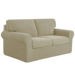 Subrtex 5 Pieces Stretch Sofa Slipcover Sets Couch Cover Sets Backrest
