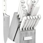 Cuisinart Classic Cutlery 15-Piece White Triple Rivet Block Set
