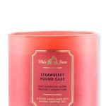 Bath & Body Works Accents | Bath & Body Works Strawberry Pound Cake 3-Wick Candle | Color: Pink/Red | Size: Os | Amara123115's Closet