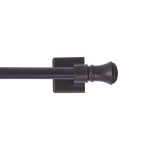 Mainstays 7/16 inch Bronze Cameron Adjustable Multi-Use Magnetic Drapery Rod, 16-28 inch