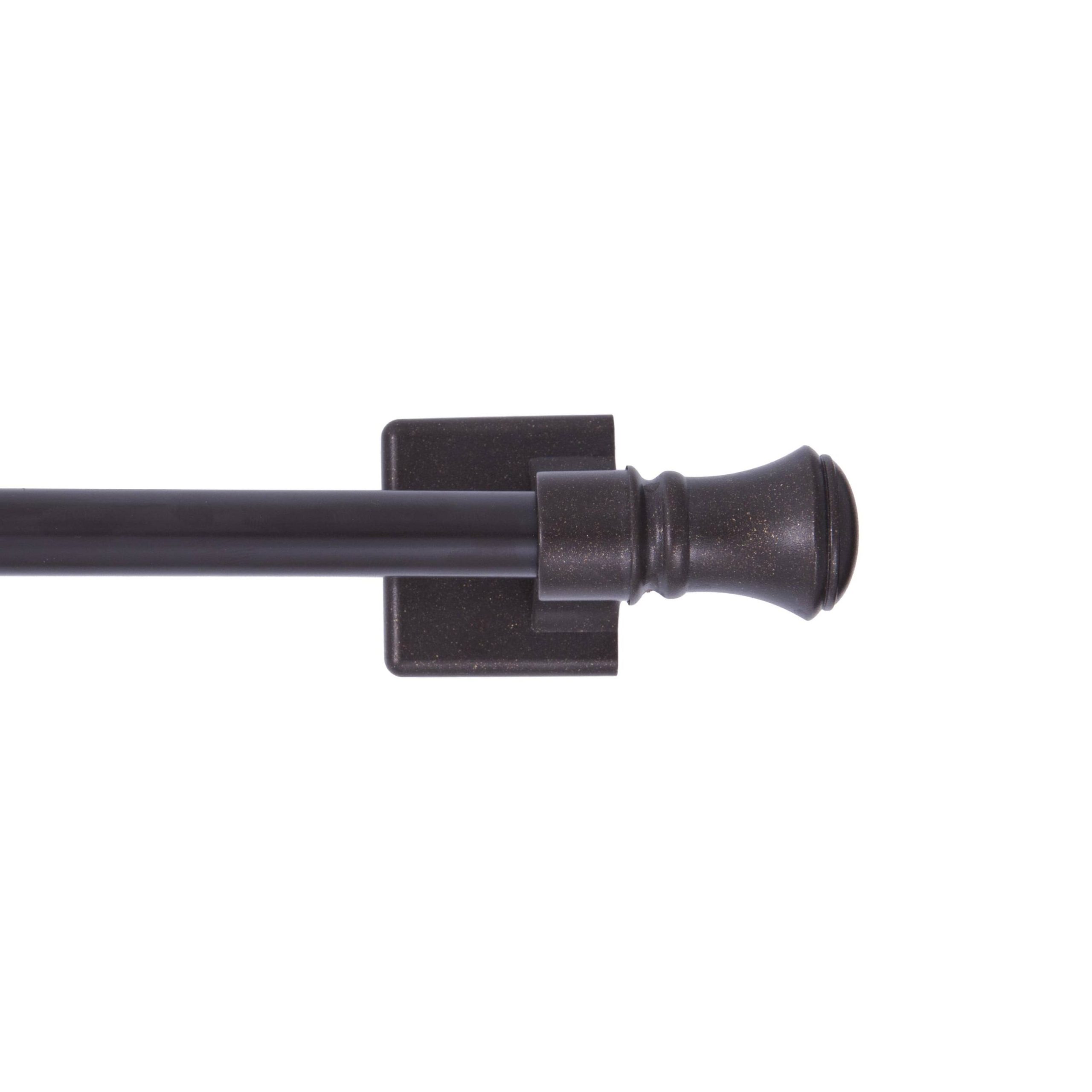 27c9e2a501eb3c97545f074ff144aa0a52d7b8fa4ab46f2a90dba9e184ef0085.jpg Mainstays 7/16 inch Bronze Cameron Adjustable Multi-Use Magnetic Drapery Rod, 16-28 inch - Image 1