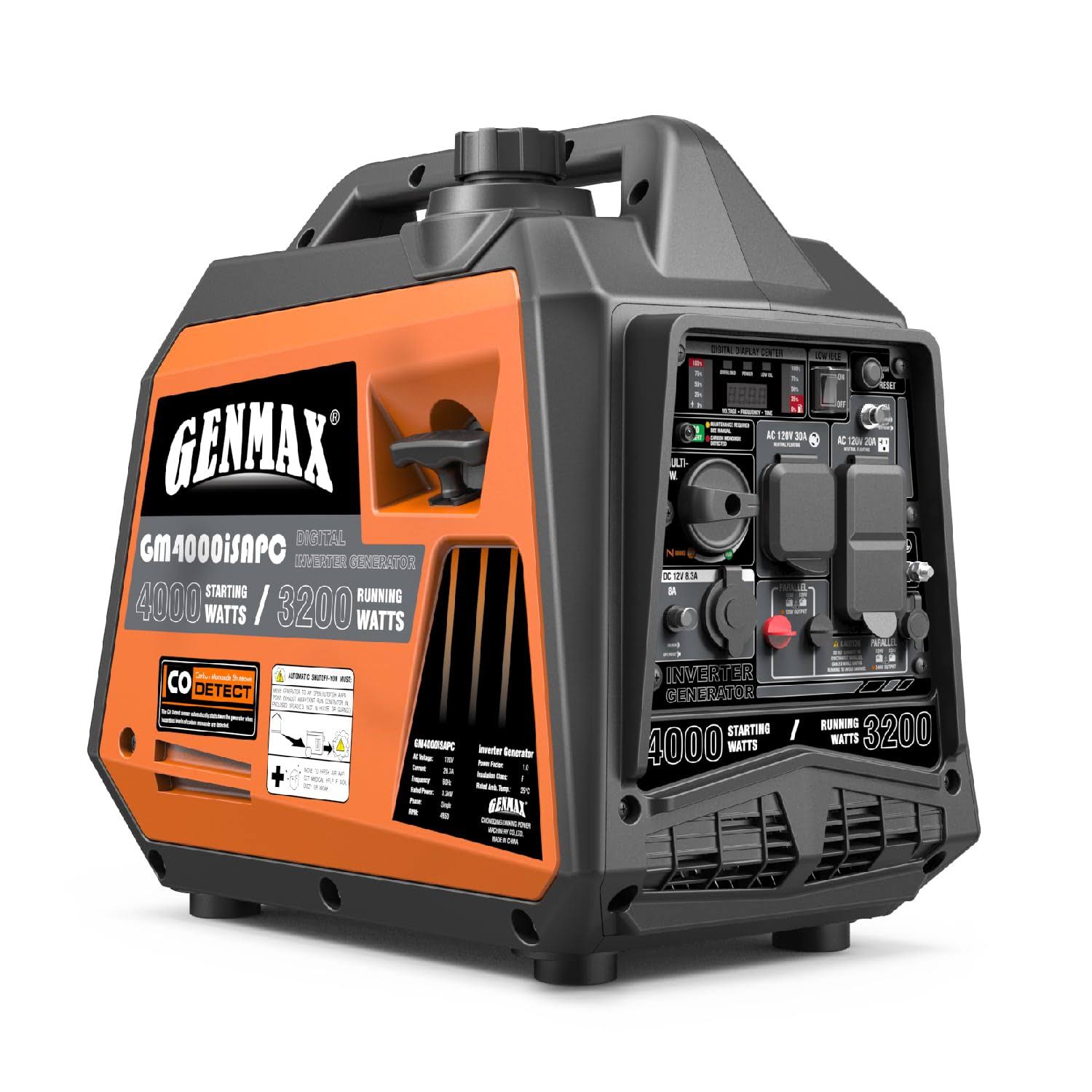27d5d560386ccf741358636c8762245683f29d0870a91e084bbf35436b373469.jpg GENMAX 1200-Watt Gasoline Portable Inverter Generator - Image 1