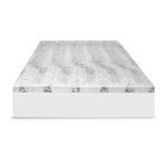 SensorPEDIC 3" Bamboo Charcoal Infused Memory Foam Mattress Topper Twin