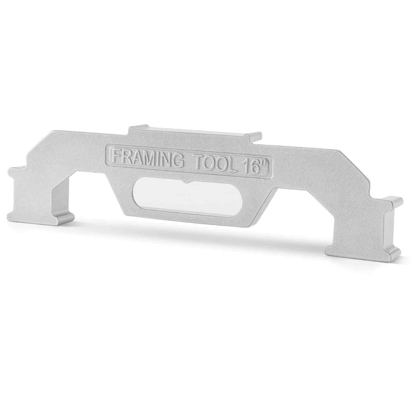 27e9e3a4acd42ce93201522b2930b545ecca0671601990857bbb72ee13deccdc.jpg 16 inch Framing Tools, Framing Stud Layout Tool, 16'' On-Center Precision Wall Stud Framing Tool, Stud Framing Spacer Tool, 100% Cast Aluminum - Image 1