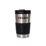 Keurig Stainless Steel Travel Mug, Silver/Black, 12 oz