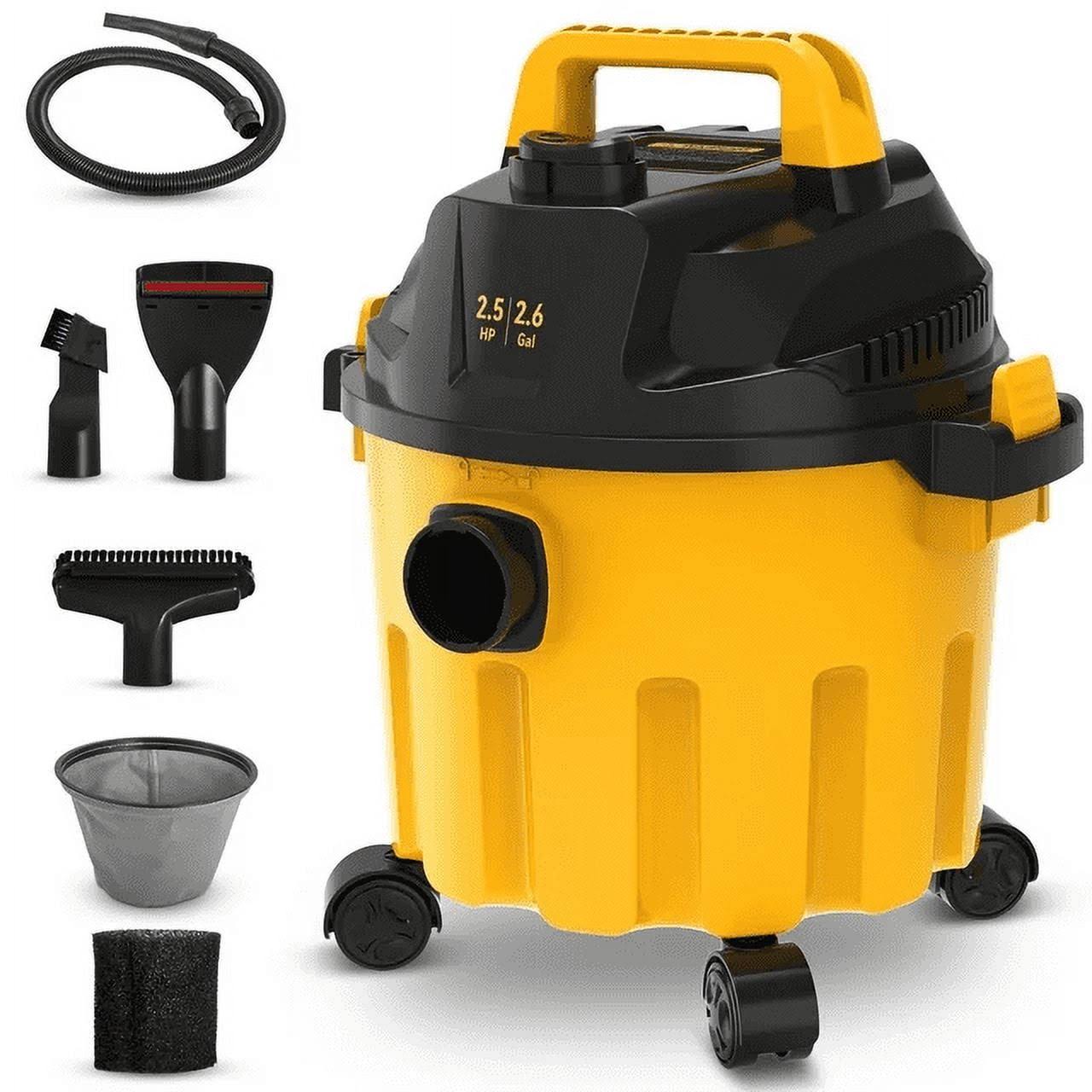 27ffb9f3bee21cf6e4a0e8e64ac32f6b12ddd1330ac18b4b64cad4dca04abd42.jpg VEVOR Wet Dry VAC, 2.6 Gallon, 2.5 Peak HP, 3 in 1 Shop Vacuum with Blowing Function, Portable with Attachments to Clean Floor, Upholstery, Gap, Car, - Image 1