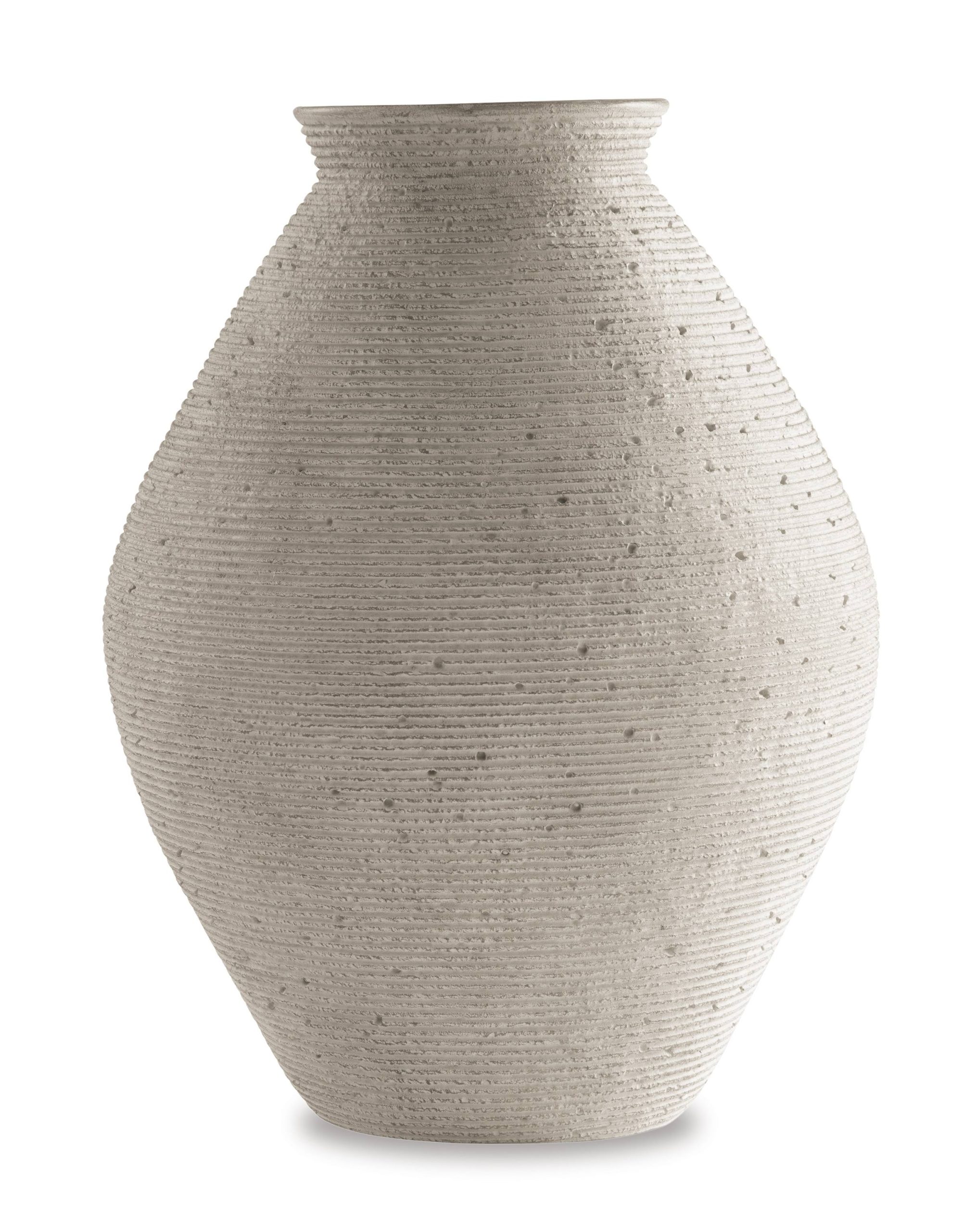 28039f9a3b3fda9b0facf42b69209a657804c1ea8dda8a37a6d754cd2c2d68ea.jpg Ashley Hannela Vase Antique Tan - Image 1
