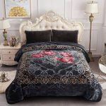 Heavy Korean Mink Fleece King Size Blanket - Dark Grey
