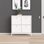 Tvilum Madrid 4 Drawer Shoe Cabinet, White