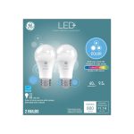 LED+ Color-Changing 60W Replacement LED General Purpose A19 Light Bulbs, 2-Pack