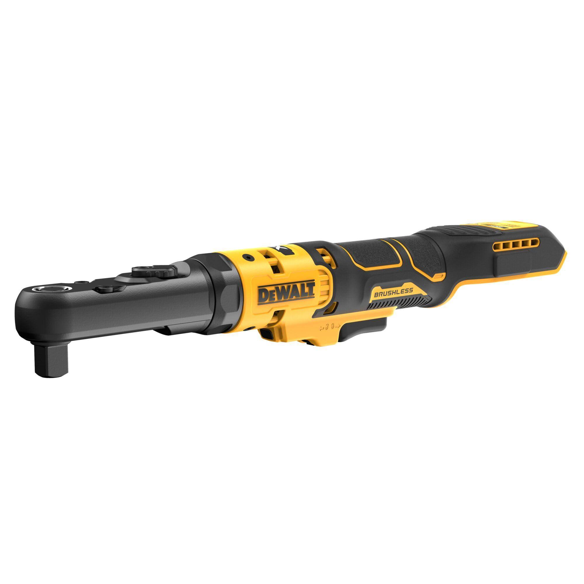 28331ede48c134bbe168604f87aee4b1bac4f63a8d05b22e2cf525f687b7baab.jpg DeWalt DCF510B 20V Max XR Brushless Cordless 3/8 inch & 1/2 inch Sealed Head Ratchet (Tool Only)-Instock - Image 1