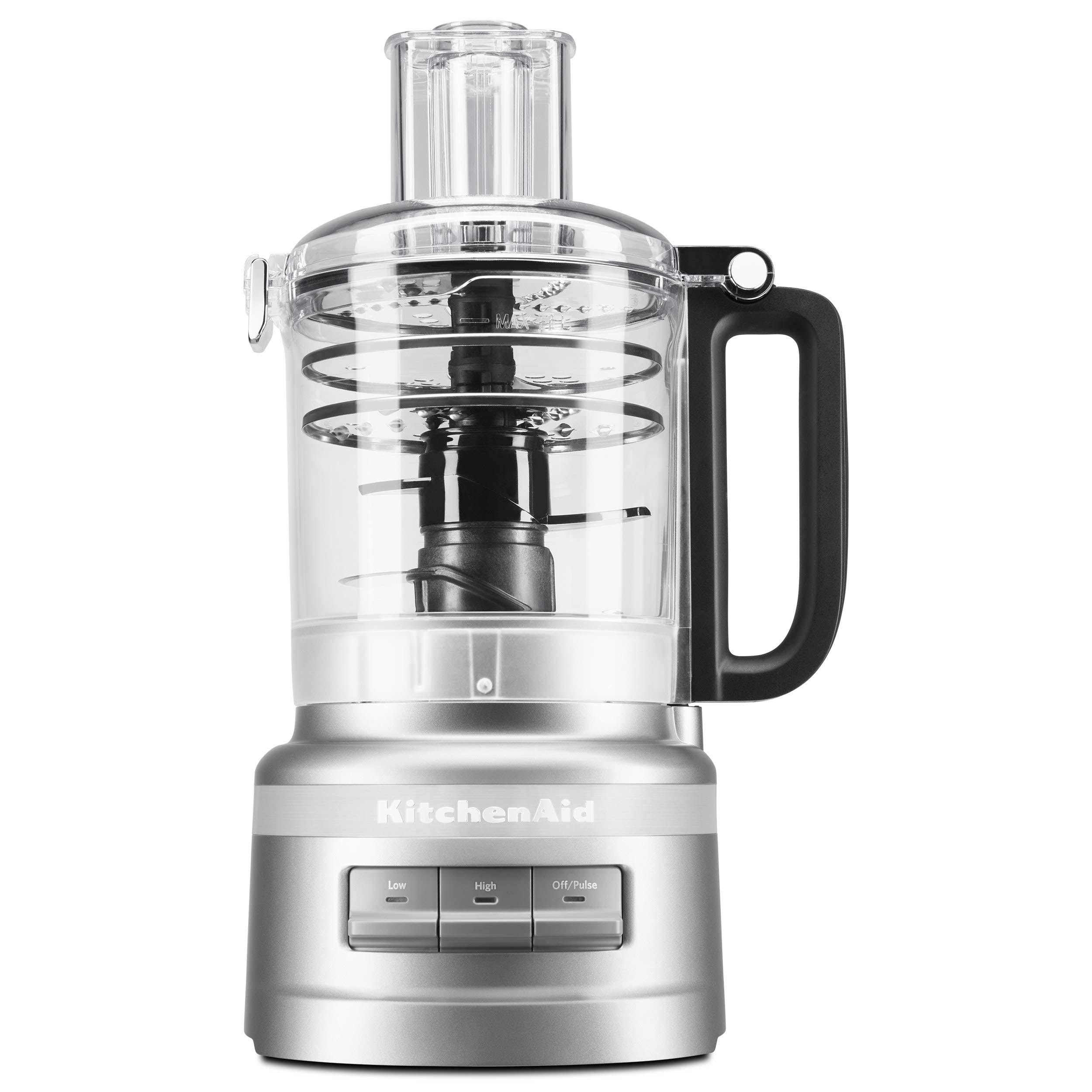 283dd778dd9a382632e1cd65cbd6a23ffdc23b1dea1df9db8afda09fdb7ea651.jpg KitchenAid 9 Cup Food Processor Plus - Contour Silver - Image 1