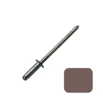 ScrooScoop Fastener #42D Steel Blind Rivets, Beaver Brown, 100-Pack (Bag)