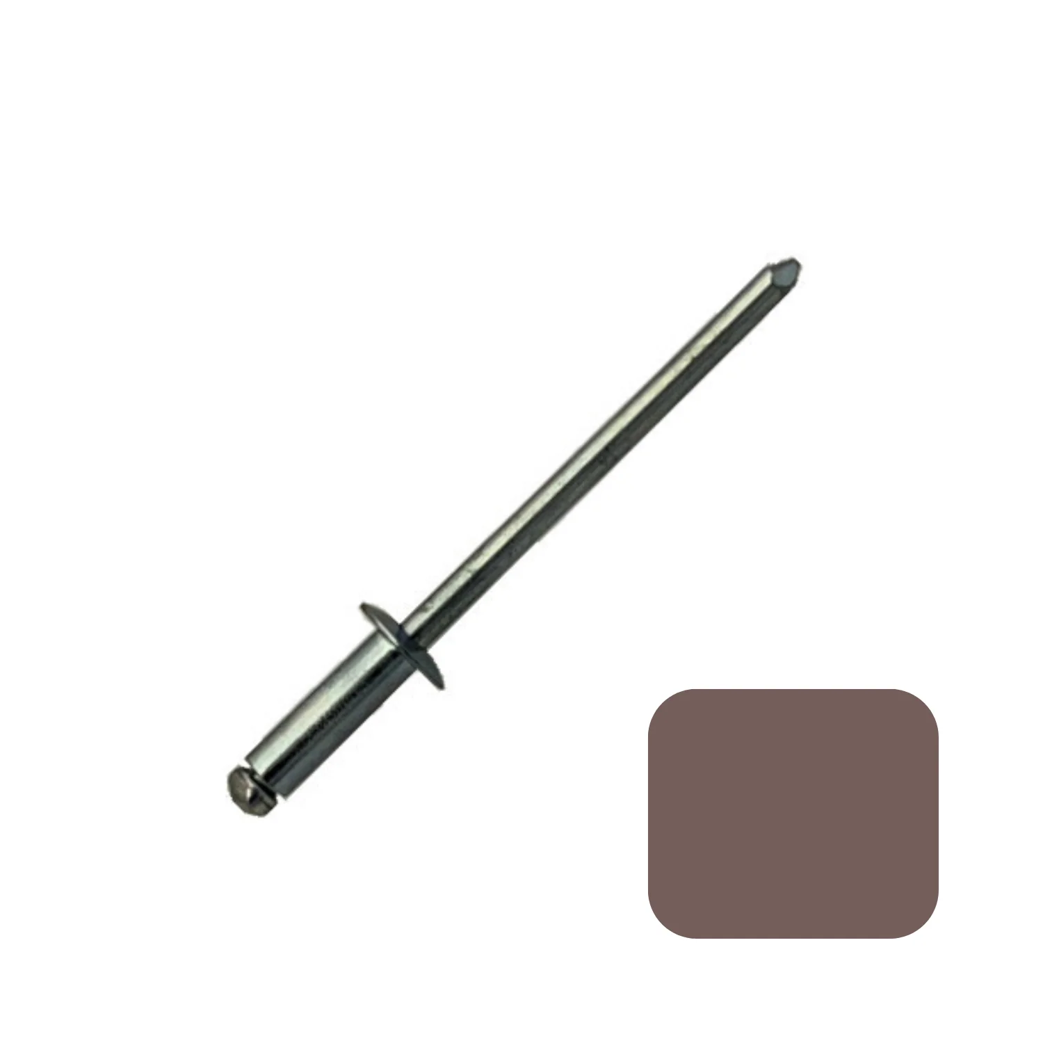 284c2280f0c3a627d8a7ec97823b354b006269dafa4688959a728c5cab203575.webp ScrooScoop Fastener #42D Steel Blind Rivets, Beaver Brown, 100-Pack (Bag) - Image 1