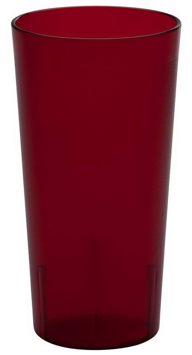 2896768ac716df631ca1f763abf3de90e6052c1181e937da9c3d456c77c4baff.jpg Cambro 2000P156 Colorware 22 oz. Ruby Red Plastic Tumbler - 72/Case - Image 1