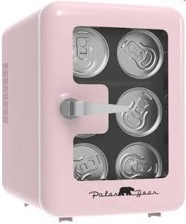 28b2ef8a7a3e422061416efad242f465e04bdcb6723c2f29294335e5f1072039.jpg Polar Bear Mini Fridge Cooler, 6.5in. 4-Liter Retro Window Standard Door Compact Mini Refrigerator, New - Image 1