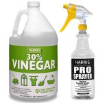 Harris 128 oz. 30% Cleaning Vinegar Concentrate and 32 oz. Professional Spray Bottle - Bronze