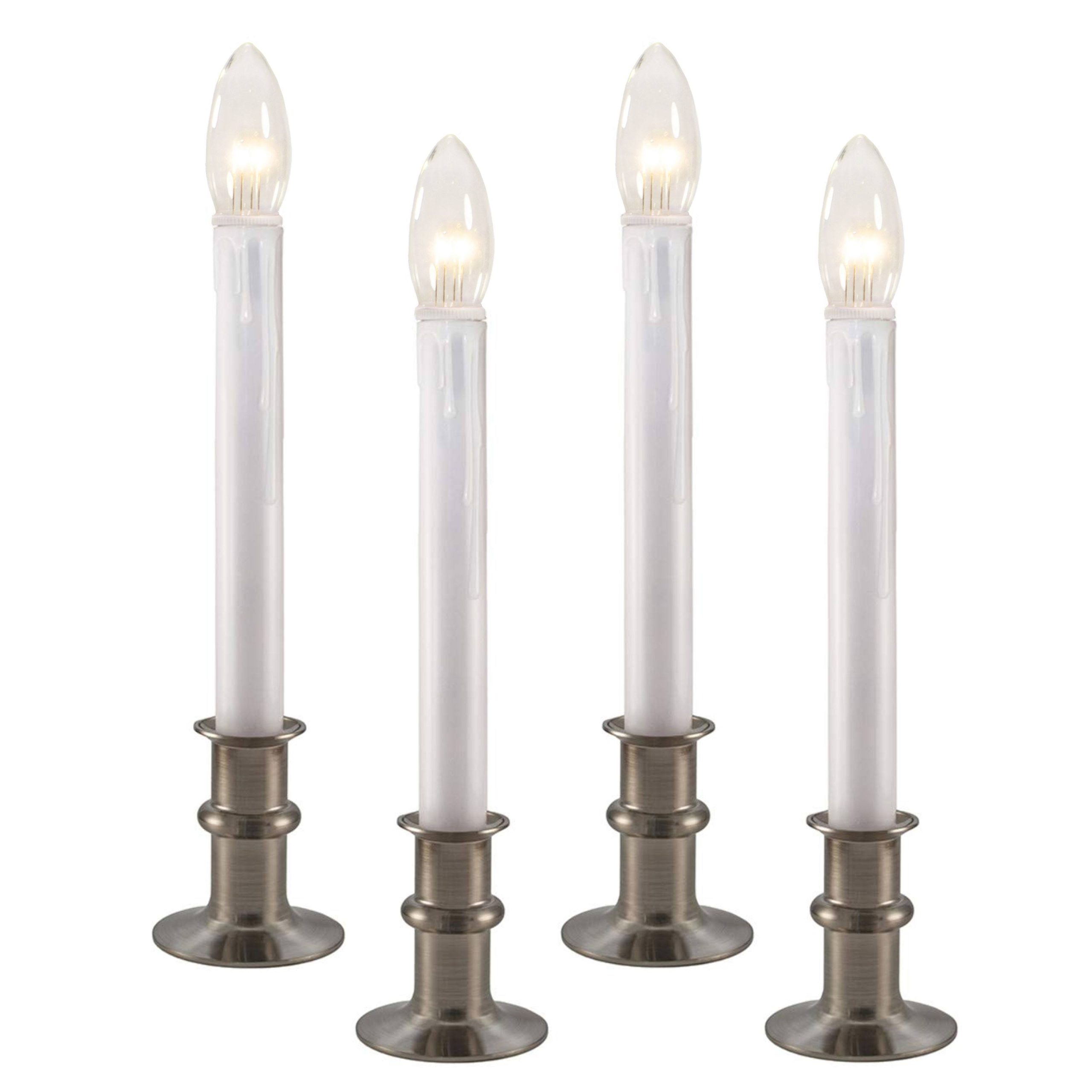 28c65cf45ddf9b001c6125405e2d1bbeed7ab50b99b005d1ee374d95abb81cc3.jpg 612 Vermont Ultra-Bright LED Window Candles with Timer, Battery Operated, Metal - Image 1
