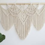 guzhiou Large Macrame Wall Hanging - Boho Tapestry Macrame Wall Decor Art- Chic Bohemian Handmade Woven Tapestry Home Decoration for Bed