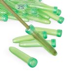 Royal Imports Floral Water Tubes/Vials for Flower Arrangements, Green 3" (1/2" Opening) Standard 25/Pack w/Caps