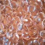 Creative Stuff Glass - Vase Fillers - Glass Gems (2 lb, Pinky Peach Small)