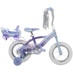 Frozen Bike with Doll Carrier Sleigh for Girl'S, 12 In., White and Purple by Huffy