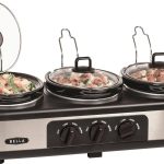 Bella 13582 Slow Cooker Triple Oval 3 x 1.5 Quarts ÿ Stainless Steel