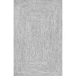 nuLOOM Wynn Braided Indoor/Outdoor Area Rug, 2' x 3', Salt and Pepper