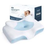 Osteo Cervical Pillow for Neck Pain Relief, Hollow Design Odorless Memory Foam Pillows with Cooling Case, Adjustable Orthopedic Bed Pillow for
