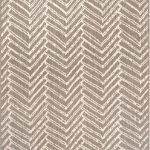 nuLOOM Macklin Herringbone Indoor/Outdoor Area Rug, 5' 3 inch x 7' 6 inch, Brown