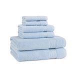 Host & Home 6-Piece Bath Towel Set - Misty Blue