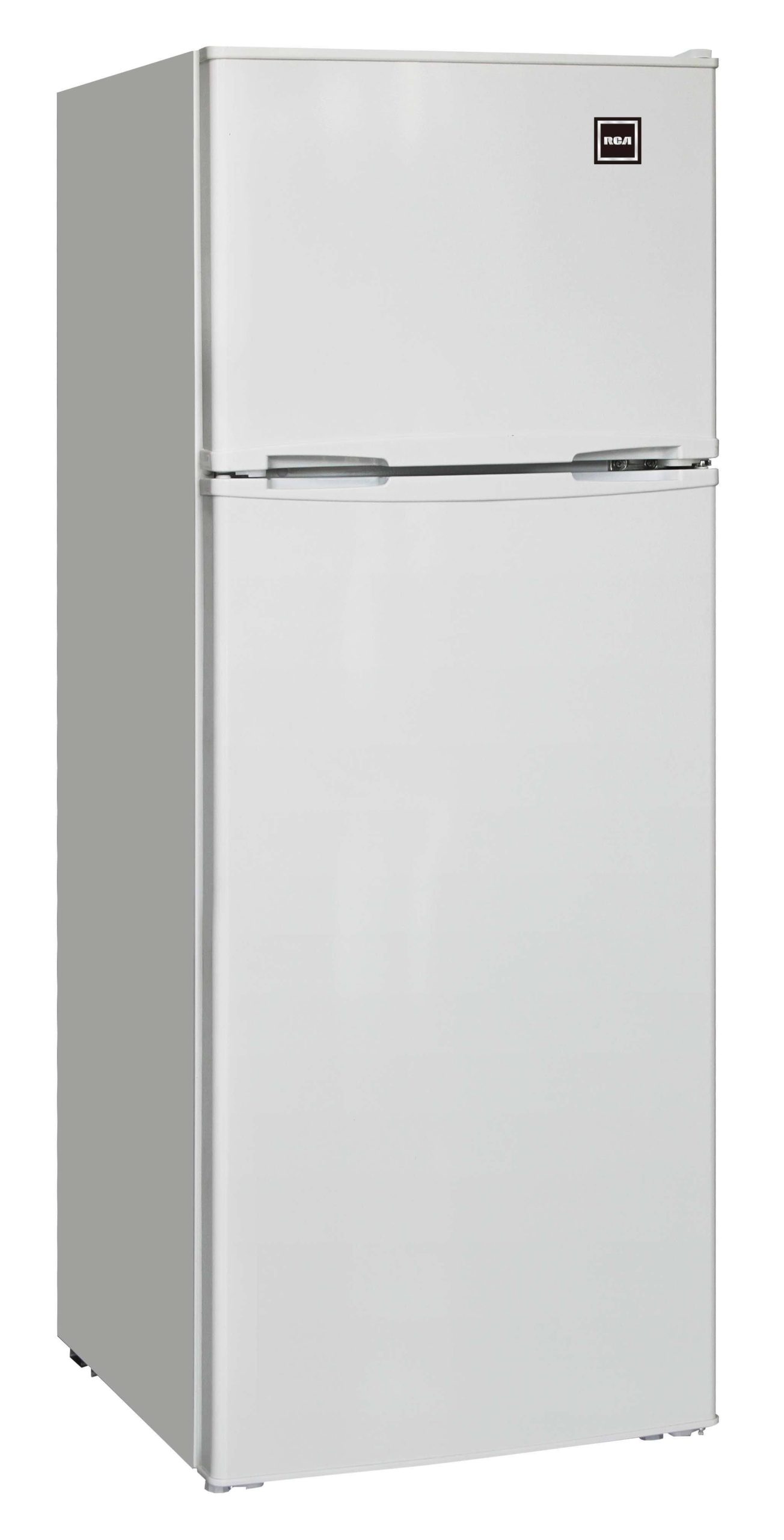 2971f536e8430233380d3b747786fb328579fbea9bc8e5a9f73521cd6bd0e179.jpg RCA 7.5 Cu. ft. Top Freezer Refrigerator RFR741, White - Image 1
