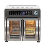 Emeril Lagasse 26 qt Digital Extra Large Air Fryer, Convection Toaster Oven with French Doors, Stainless Steel