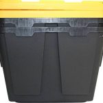 Greenmade Black Storage Bin with Yellow Lid, 12 gal - 2 pack